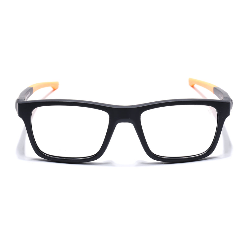 Voyage Active Black Square Eyeglasses for Men & Women (6684MG5646-C6)