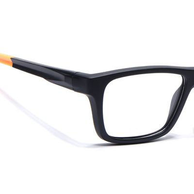 Voyage Active Black Square Eyeglasses for Men & Women (6684MG5646-C6)