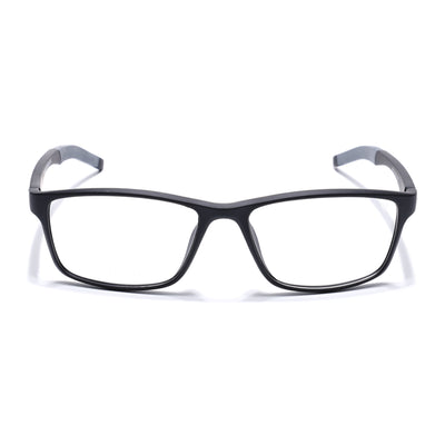Voyage Active Black Rectangle Eyeglasses for Men & Women (6685MG5648-C2)