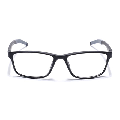 Voyage Active Black Rectangle Eyeglasses for Men & Women (6685MG5648-C2)