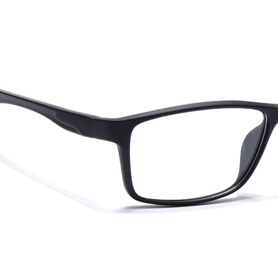 Voyage Active Black Rectangle Eyeglasses for Men & Women (6685MG5648-C2)