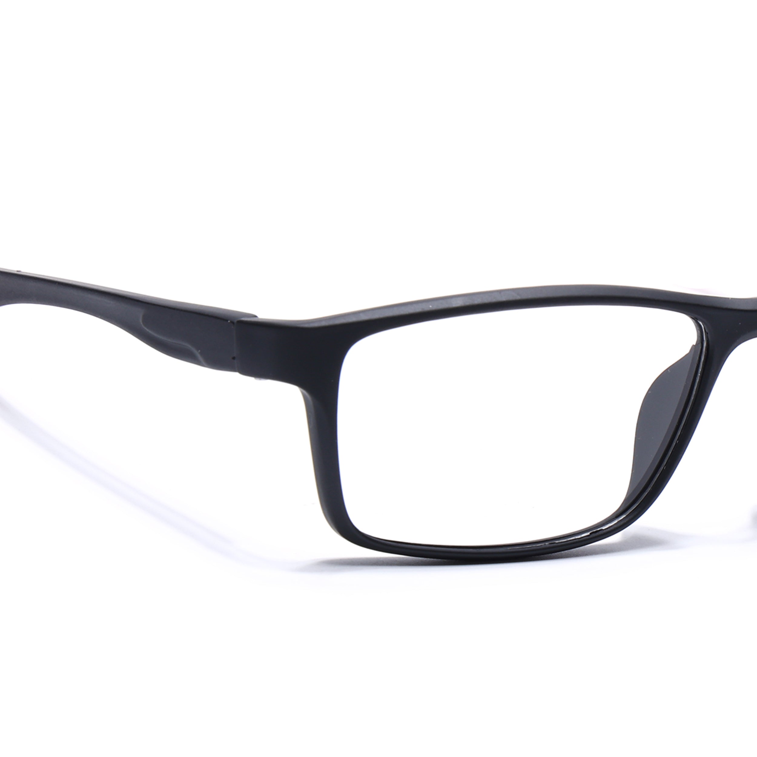 Voyage Active Black Rectangle Eyeglasses for Men & Women (6685MG5652-C6)