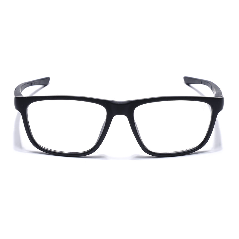 Voyage Active Black Square Eyeglasses for Men & Women (6686MG5653-C1)