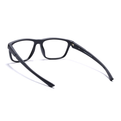 Voyage Active Black Square Eyeglasses for Men & Women (6686MG5653-C1)