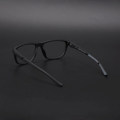 Voyage Active Black Square Eyeglasses for Men & Women (6686MG5654-C2)