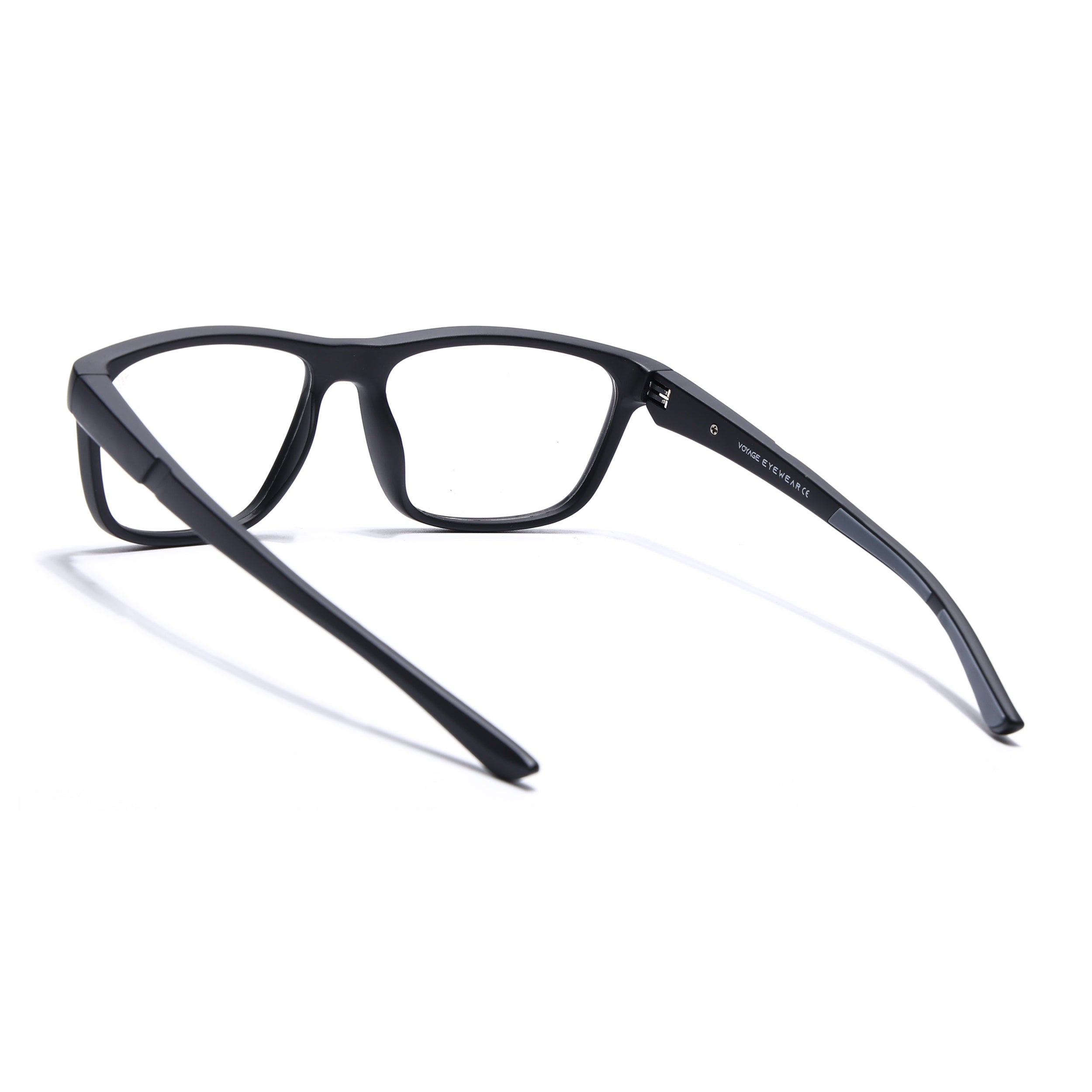 Voyage Active Black Square Eyeglasses for Men & Women (6686MG5654-C2)