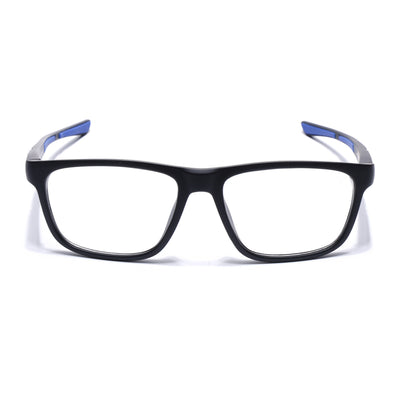 Voyage Active Black Square Eyeglasses for Men & Women (6686MG5655-C3)