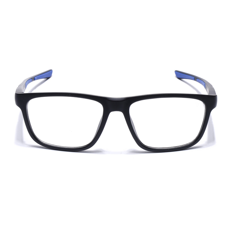 Voyage Active Black Square Eyeglasses for Men & Women (6686MG5655-C3)