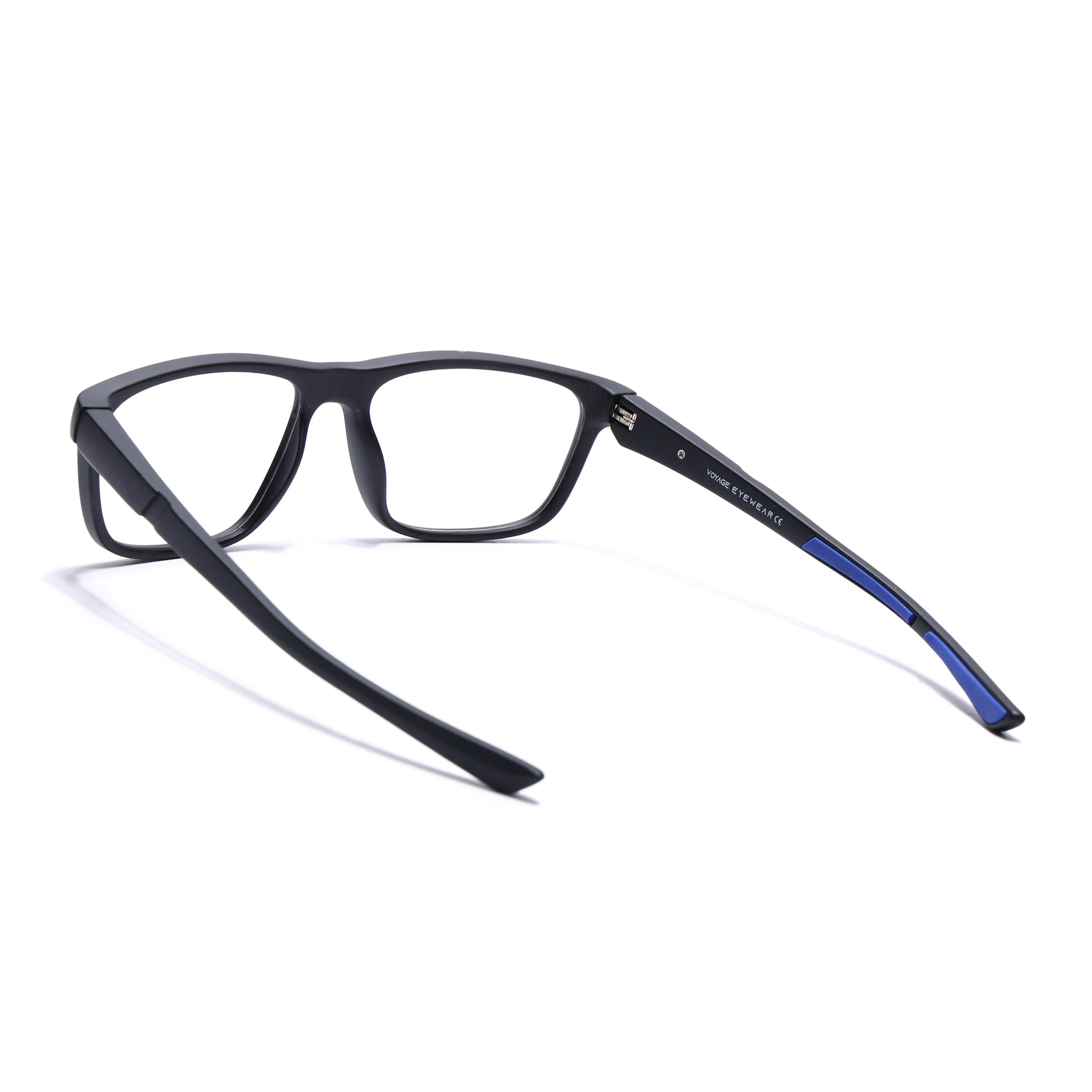 Voyage Active Black Square Eyeglasses for Men & Women (6686MG5655-C3)