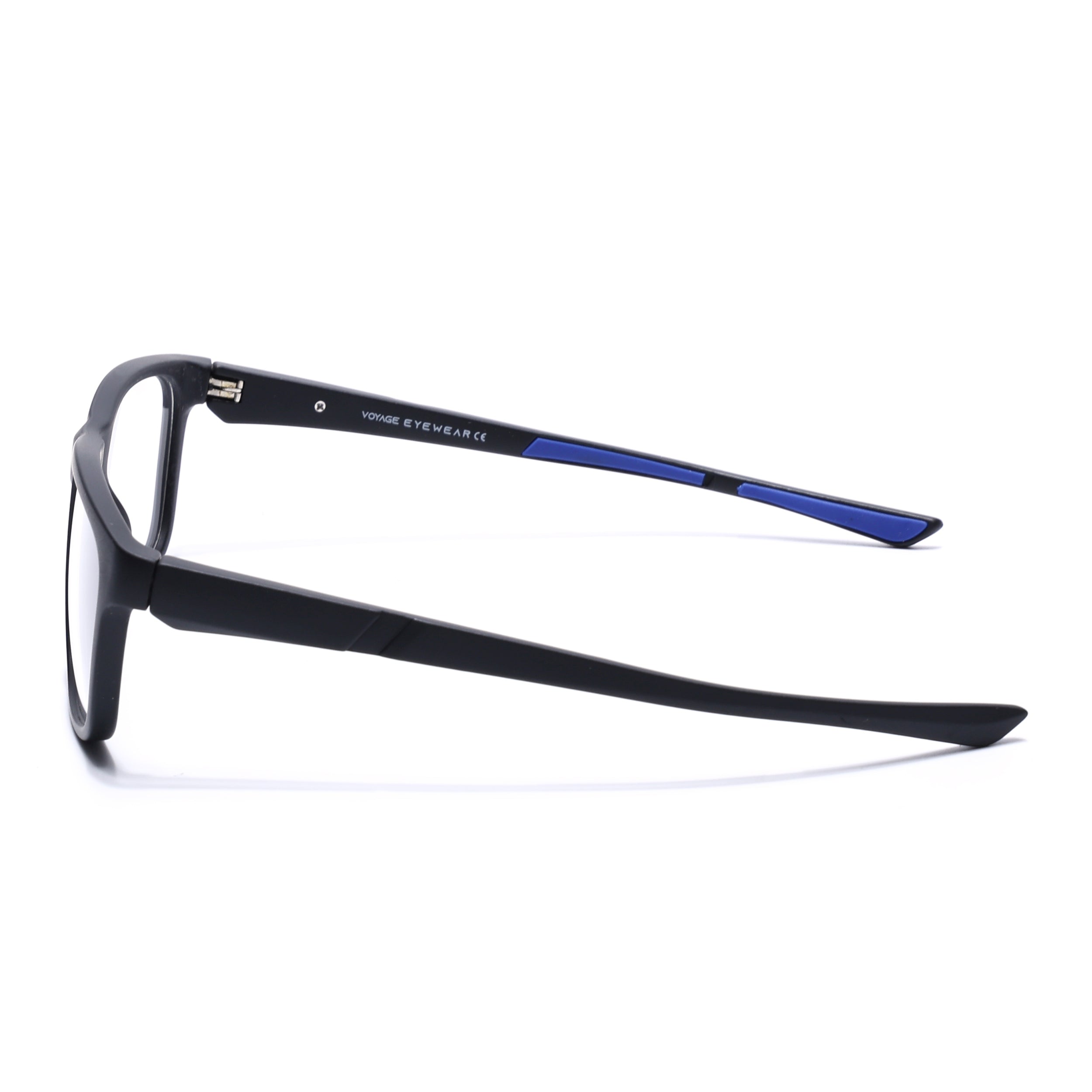 Voyage Active Black Square Eyeglasses for Men & Women (6686MG5655-C3)