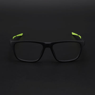 Voyage Active Black Square Eyeglasses for Men & Women (6686MG5656-C4)