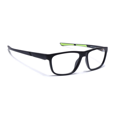 Voyage Active Black Square Eyeglasses for Men & Women (6686MG5656-C4)