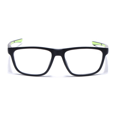 Voyage Active Black Square Eyeglasses for Men & Women (6686MG5656-C4)