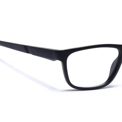 Voyage Active Black Square Eyeglasses for Men & Women (6686MG5656-C4)