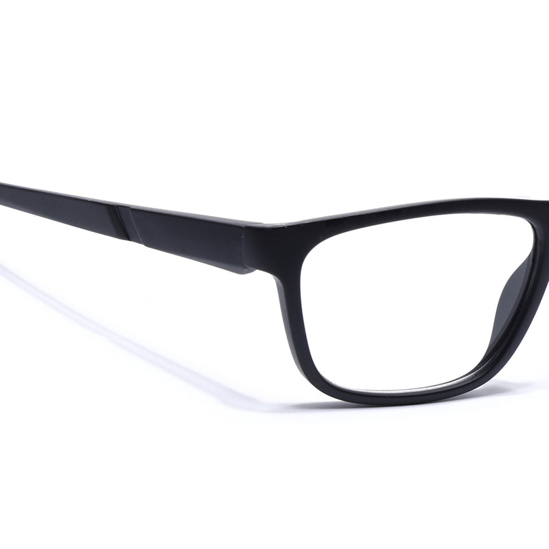 Voyage Active Black Square Eyeglasses for Men & Women (6686MG5656-C4)