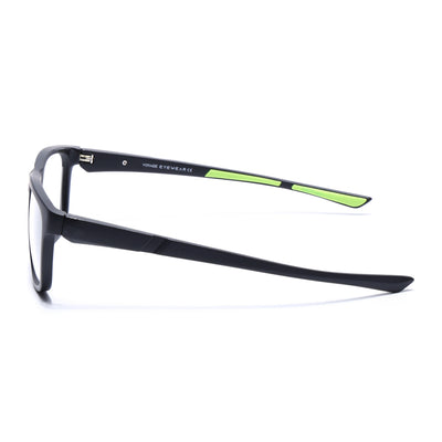 Voyage Active Black Square Eyeglasses for Men & Women (6686MG5656-C4)