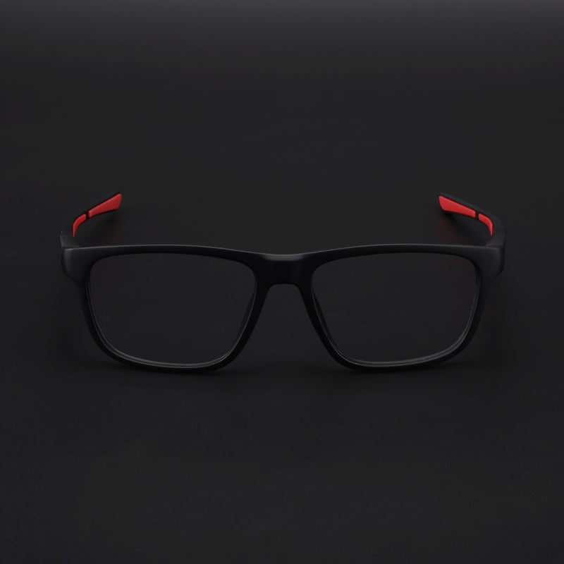 Voyage Active Black Square Eyeglasses for Men & Women (6686MG5657-C5)