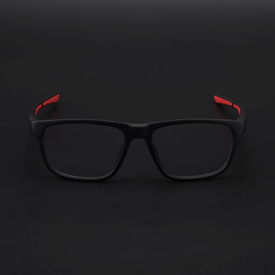 Voyage Active Black Square Eyeglasses for Men & Women (6686MG5657-C5)