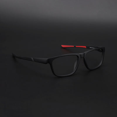 Voyage Active Black Square Eyeglasses for Men & Women (6686MG5657-C5)