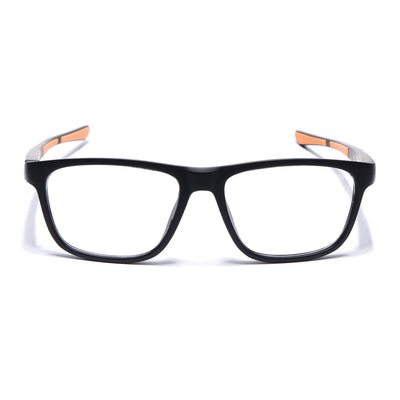 Voyage Active Black Square Eyeglasses for Men & Women (6686MG5658-C6)
