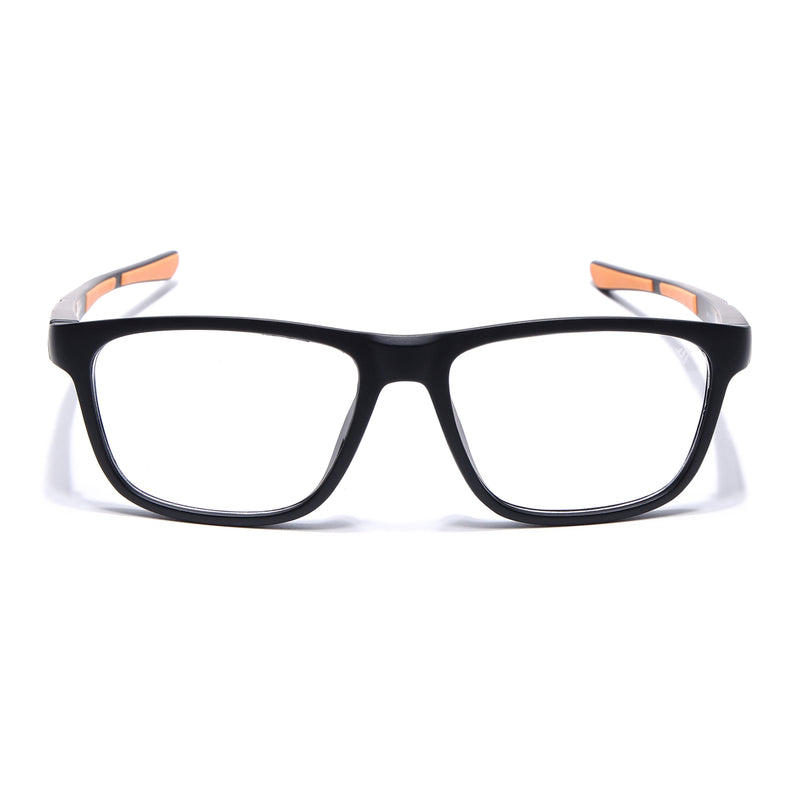 Voyage Active Black Square Eyeglasses for Men & Women (6686MG5658-C6)