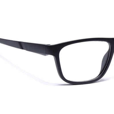 Voyage Active Black Square Eyeglasses for Men & Women (6686MG5658-C6)