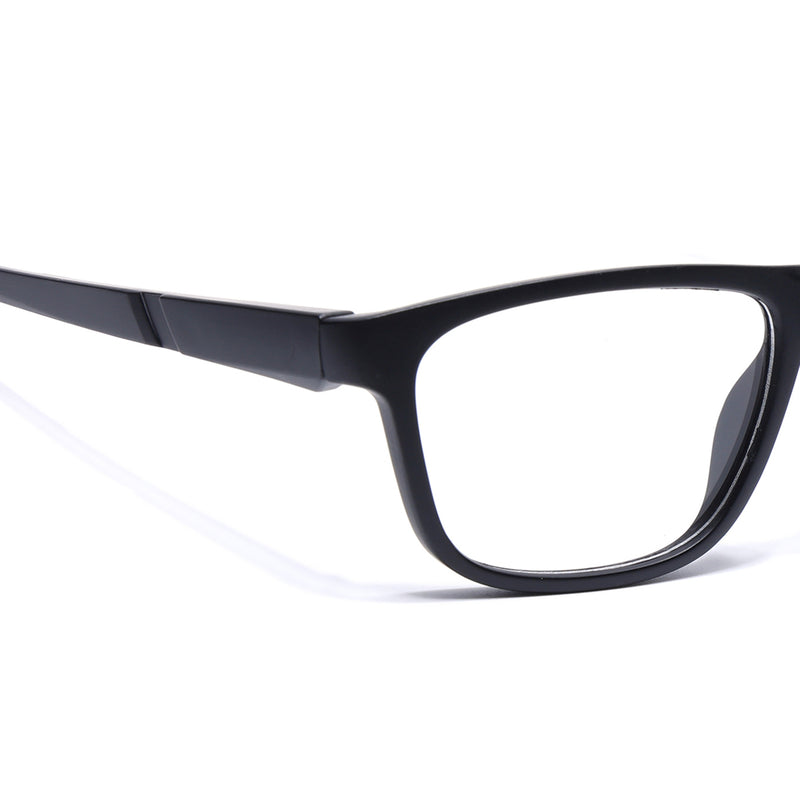 Voyage Active Black Square Eyeglasses for Men & Women (6686MG5658-C6)