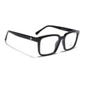 Eyejack Shine Black Rectangle Eyeglasses for Men & Women (668801FCL2316)
