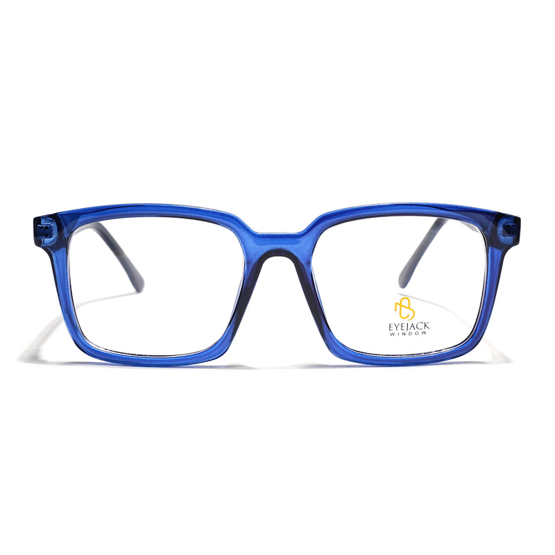 Eyejack Navy Blue Rectangle Eyeglasses for Men & Women (668801FCL2322)