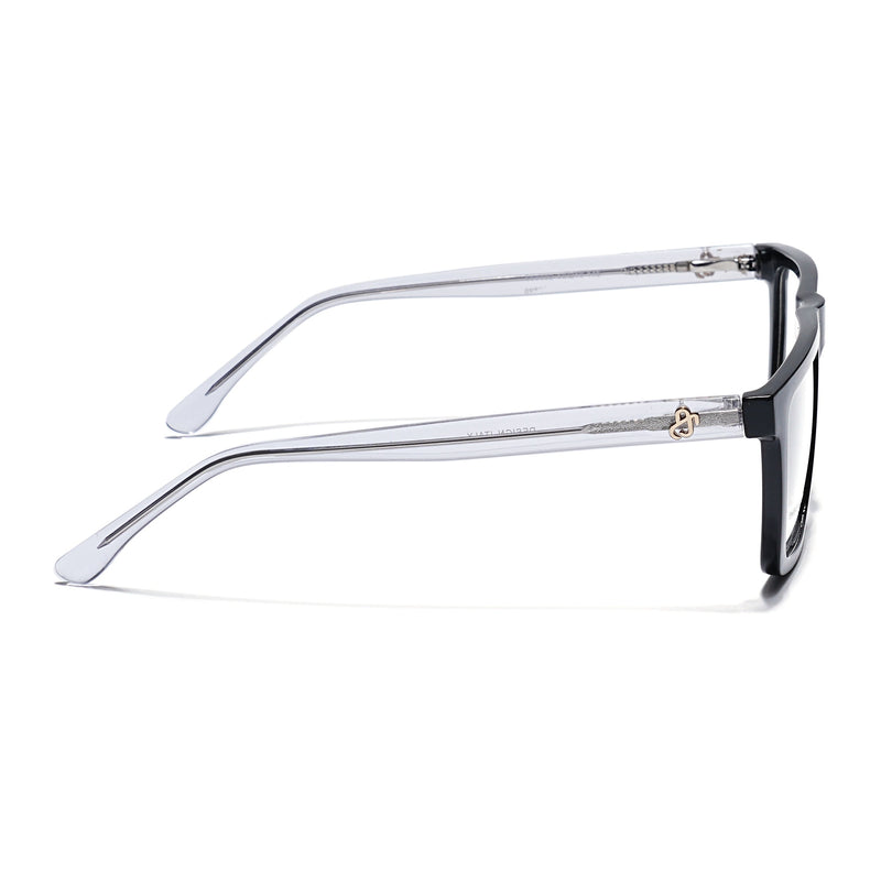 Eyejack Shine Black Wayfarer Eyeglasses for Men & Women (668802FCL2329)