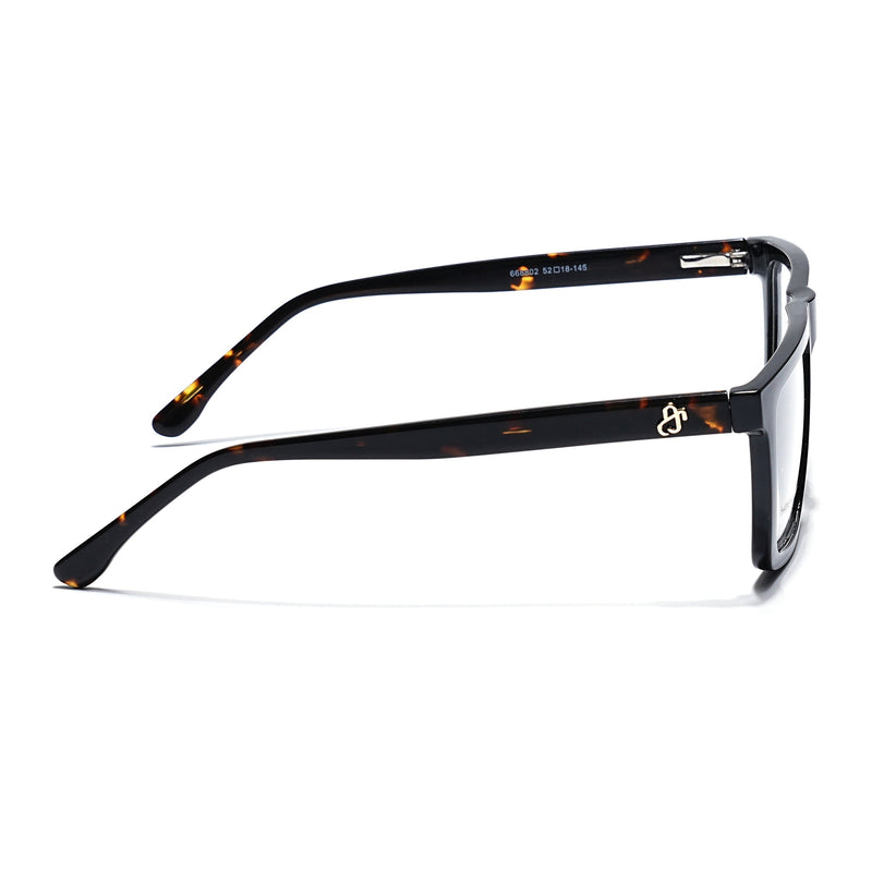 Eyejack Shine Black Wayfarer Eyeglasses for Men & Women (668802FCL2330)
