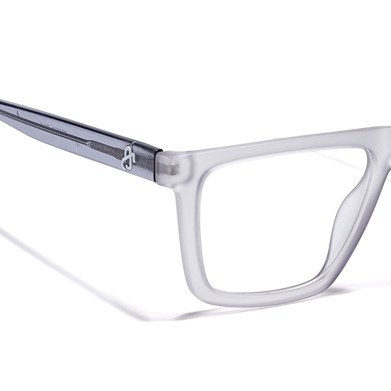 Eyejack Matt Grey Wayfarer Eyeglasses for Men & Women (668802FCL2333)