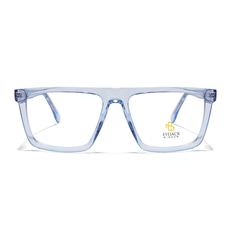 Eyejack Light Blue Wayfarer Eyeglasses for Men & Women (668802FCL2335)