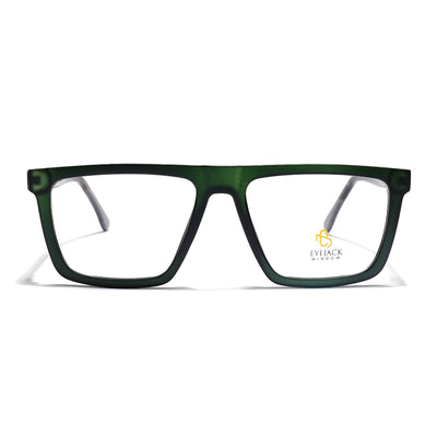 Eyejack Green Wayfarer Eyeglasses for Men & Women (668802FCL2337)