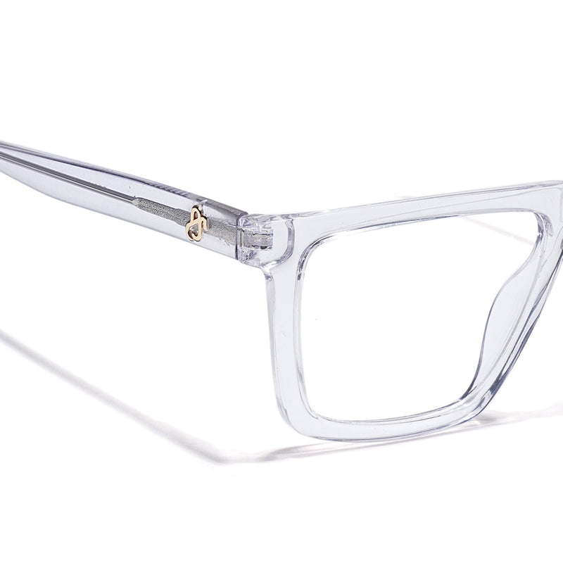 Eyejack Transparent Wayfarer Eyeglasses for Men & Women (668802FCL2339)
