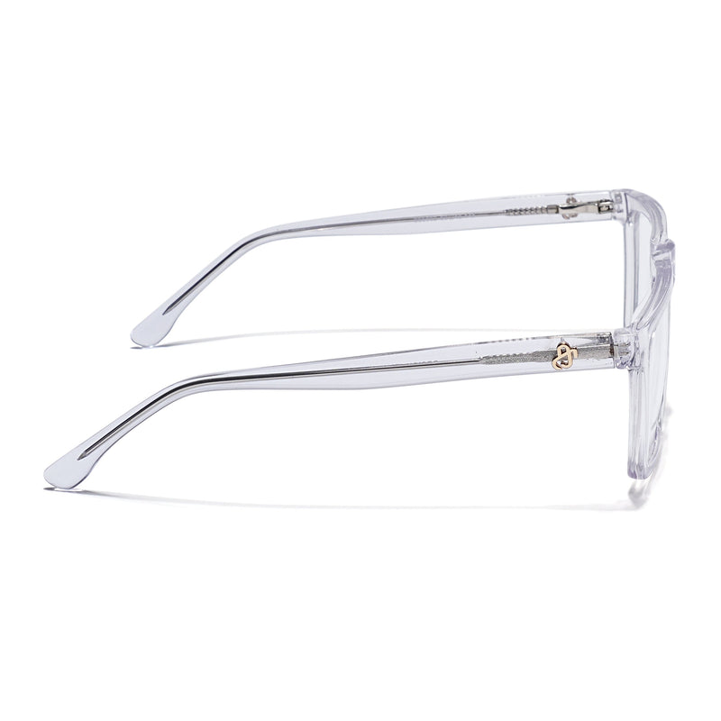 Eyejack Transparent Wayfarer Eyeglasses for Men & Women (668802FCL2339)