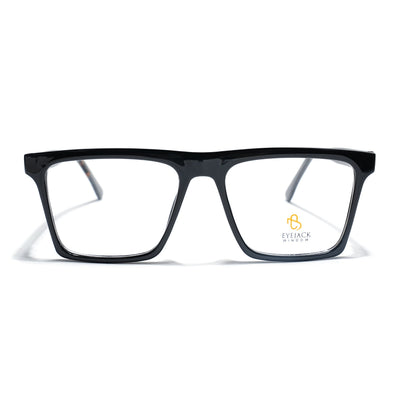 Eyejack Shine Black Wayfarer Eyeglasses for Men & Women (668803FCL2342)