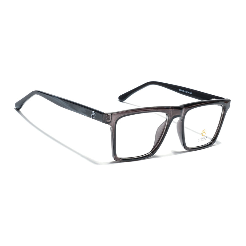 Eyejack Grey Wayfarer Eyeglasses for Men & Women (668803FCL2344)