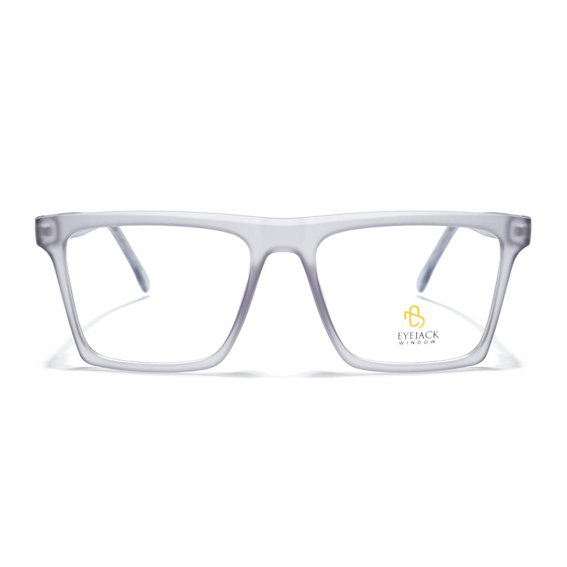 Eyejack Matt Grey Wayfarer Eyeglasses for Men & Women (668803FCL2345)
