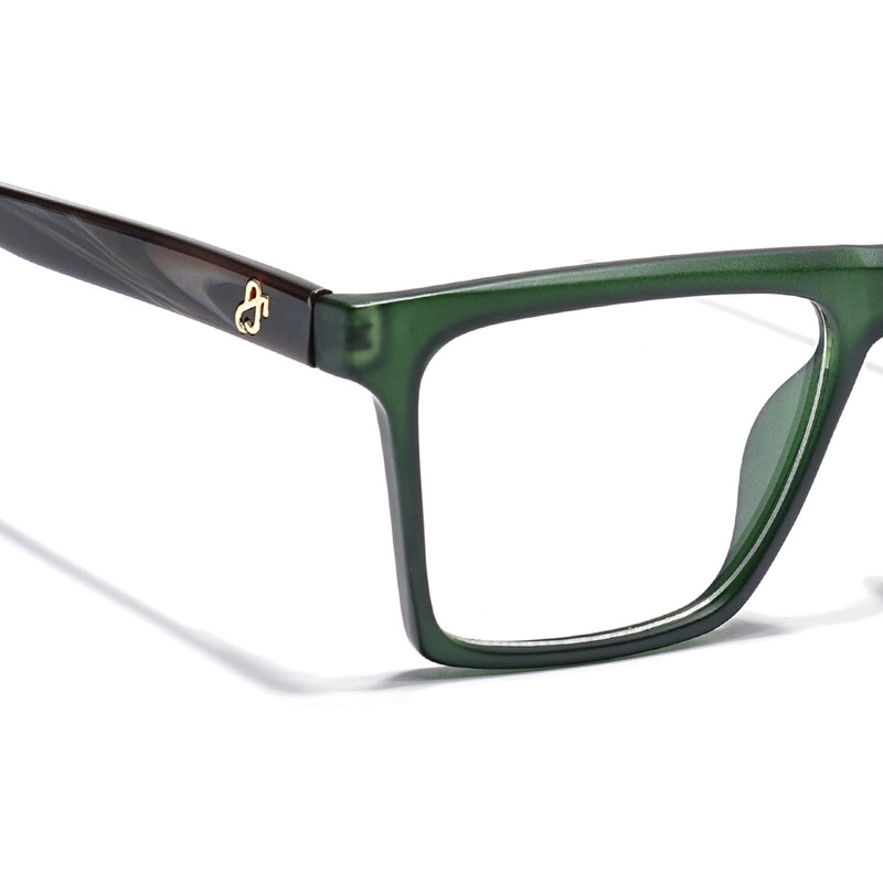 Eyejack Green Wayfarer Eyeglasses for Men & Women (668803FCL2349)