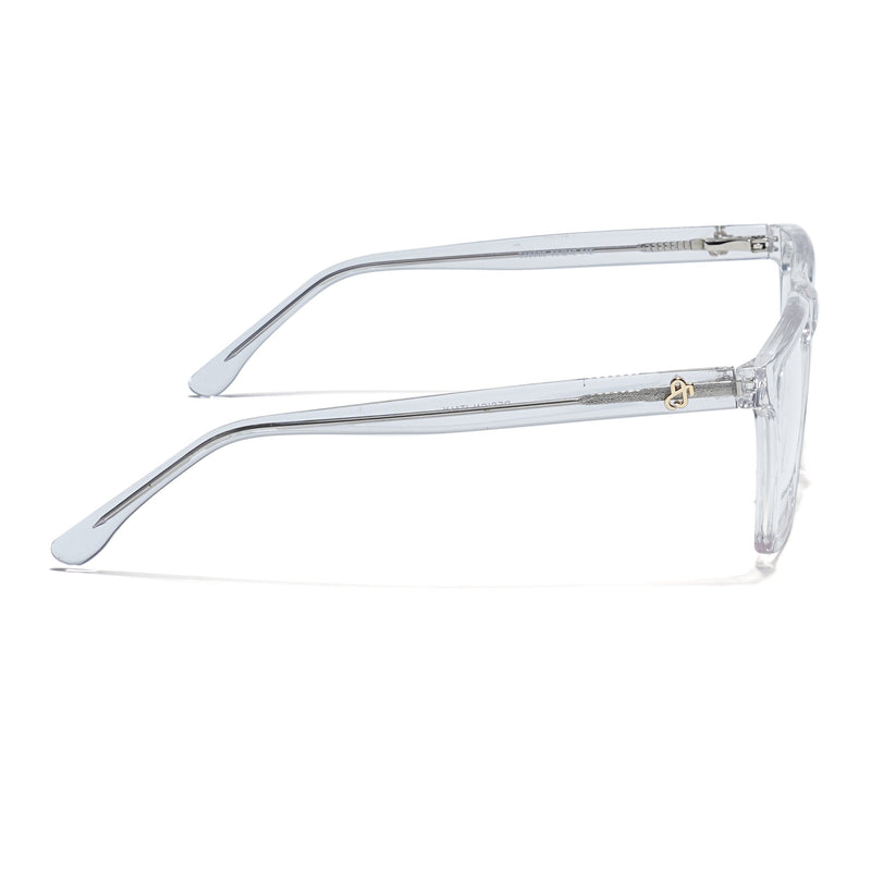 Eyejack Transparent Wayfarer Eyeglasses for Men & Women (668803FCL2351)