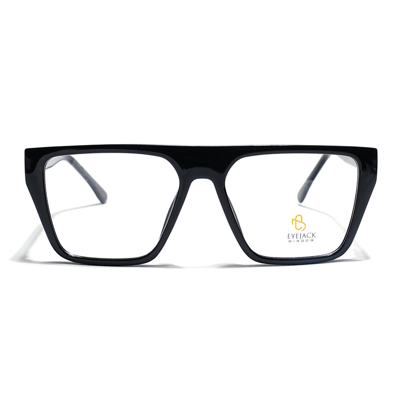 Eyejack Shine Black Wayfarer Eyeglasses for Men & Women (668804FCL2352)