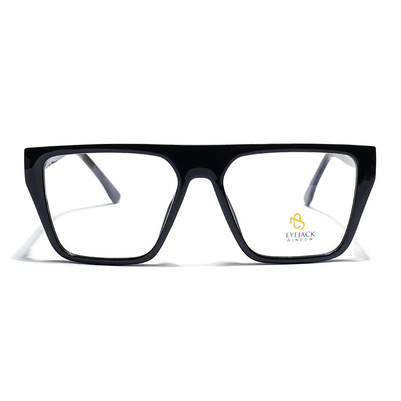 Eyejack Shine Black Wayfarer Eyeglasses for Men & Women (668804FCL2354)