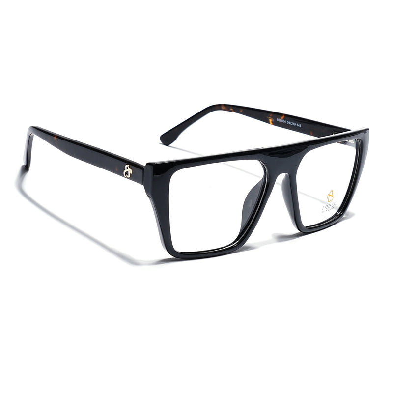 Eyejack Shine Black Wayfarer Eyeglasses for Men & Women (668804FCL2354)