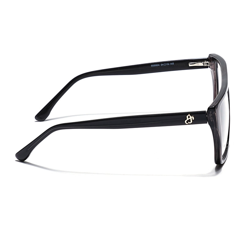 Eyejack Grey Wayfarer Eyeglasses for Men & Women (668804FCL2355)