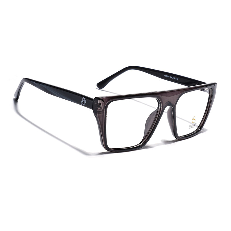 Eyejack Grey Wayfarer Eyeglasses for Men & Women (668804FCL2356)