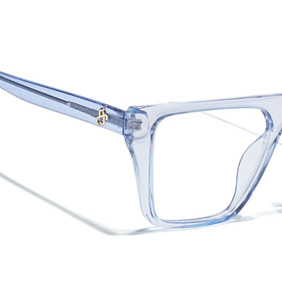 Eyejack Light Blue Wayfarer Eyeglasses for Men & Women (668804FCL2359)