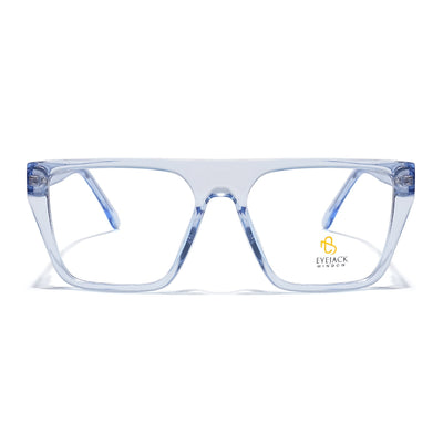 Eyejack Light Blue Wayfarer Eyeglasses for Men & Women (668804FCL2359)