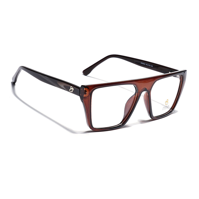 Eyejack Brown Wayfarer Eyeglasses for Men & Women (668804FCL2360)