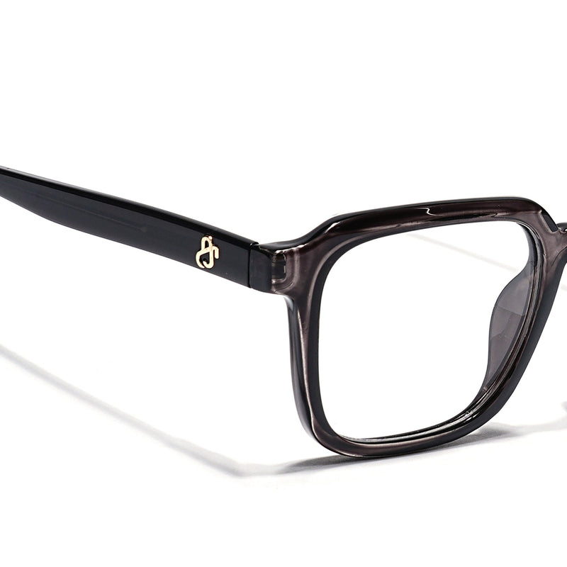 Eyejack Grey Square Eyeglasses for Men & Women (668807FCL2391)
